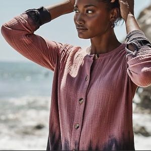 J.Jill Pure Tie Dye Tunic Size XS Pink Purple